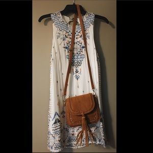 Aztec Printed Mini Cocktail Dress